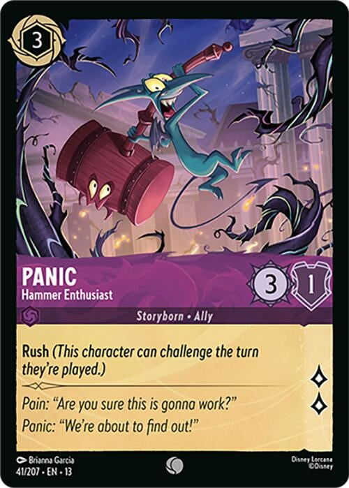 Image for Panic - Hammer Enthusiast (41/204) [Attack of the Vine!] {13} - Disney Lorcana
