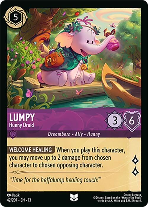Image for Lumpy - Hunny Druid (42/204) [Attack of the Vine!] {13} - Disney Lorcana