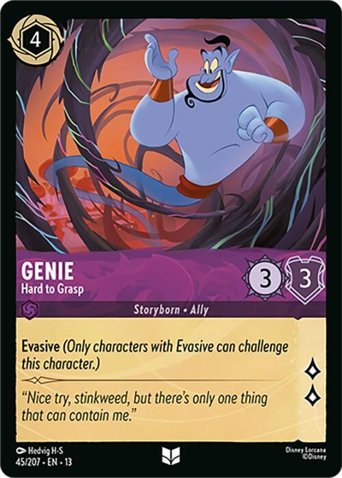 Image for Genie - Hard to Grasp (45/204) [Attack of the Vine!] {13} - Disney Lorcana