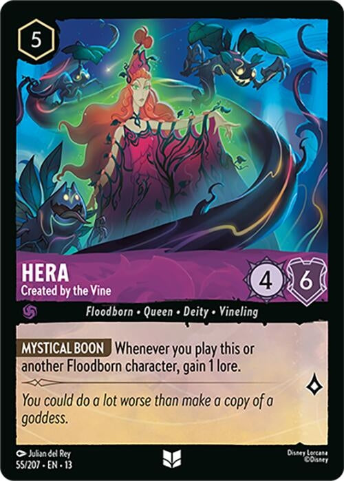 Image for Hera - Created by the Vine (55/204) [Attack of the Vine!] {13} - Disney Lorcana