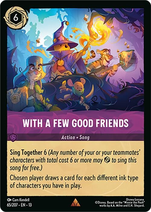 Image for With a Few Good Friends (65/204) [Attack of the Vine!] {13} - Disney Lorcana