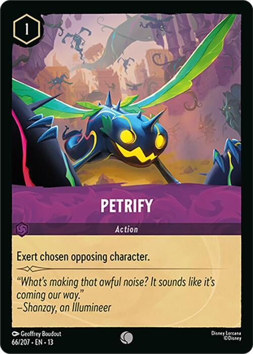Image for Petrify (66/204) [Attack of the Vine!] {13} - Disney Lorcana