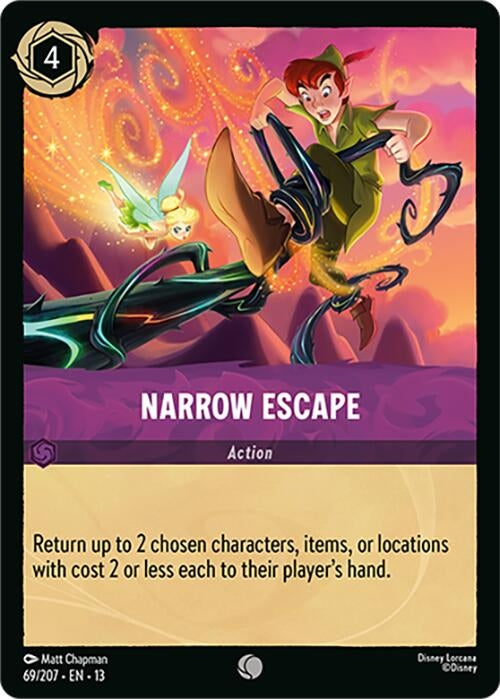 Image for Narrow Escape (69/204) [Attack of the Vine!] {13} - Disney Lorcana