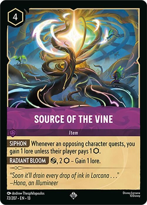 Image for Source of the Vine (72/204) [Attack of the Vine!] {13} - Disney Lorcana
