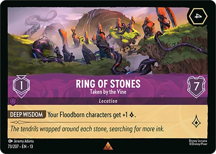 Image for Ring of Stones - Taken by the Vine (73/204) [Attack of the Vine!] {13} - Disney Lorcana