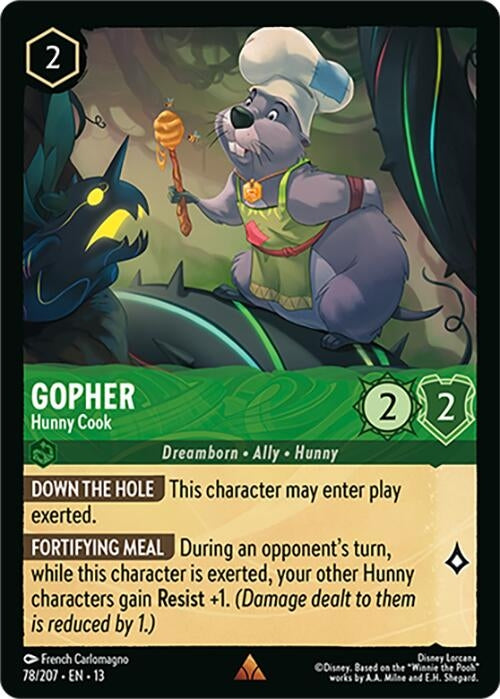 Image for Gopher - Hunny Cook (78/204) [Attack of the Vine!] {13} - Disney Lorcana
