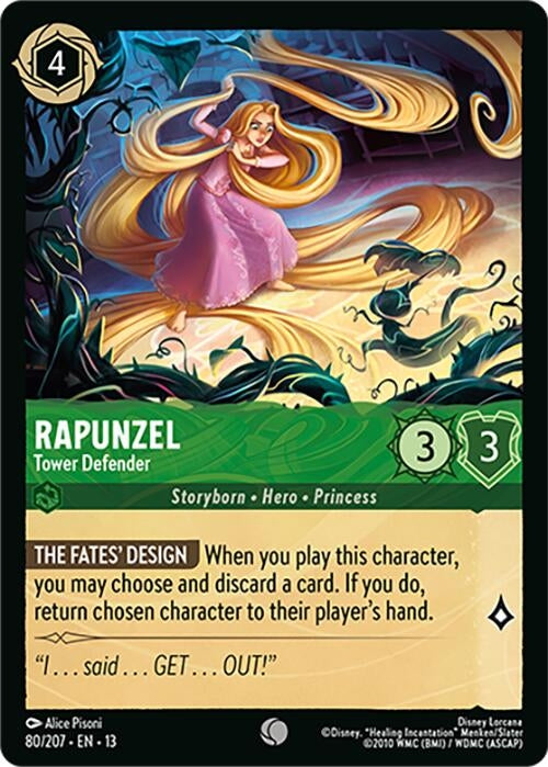 Image for Rapunzel - Tower Defender (80/204) [Attack of the Vine!] {13} - Disney Lorcana