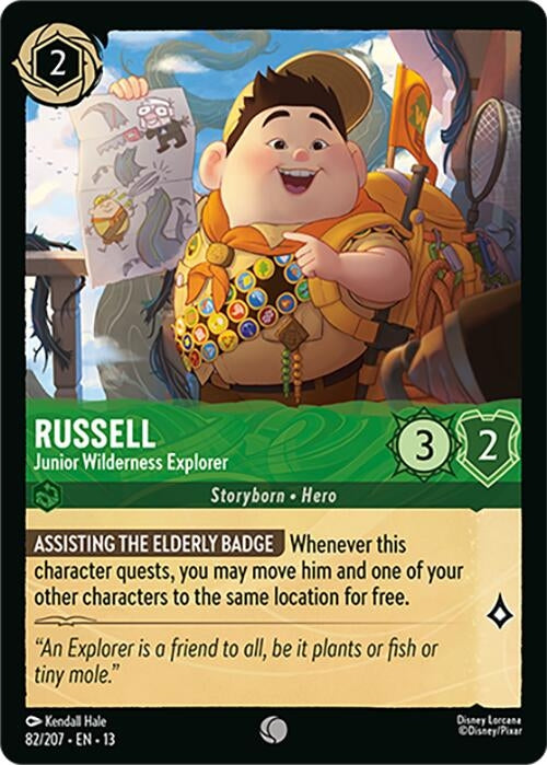 Image for Russell - Junior Wilderness Explorer (82/204) [Attack of the Vine!] {13} - Disney Lorcana