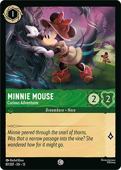 Image for Minnie Mouse - Curious Adventurer (87/204) [Attack of the Vine!] {13} - Disney Lorcana