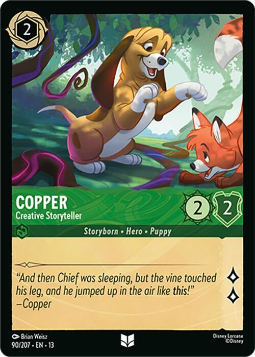 Image for Copper - Creative Storyteller (90/204) [Attack of the Vine!] {13} - Disney Lorcana