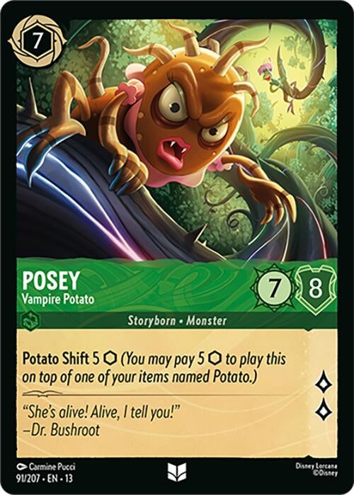 Image for Posey - Vampire Potato (91/204) [Attack of the Vine!] {13} - Disney Lorcana