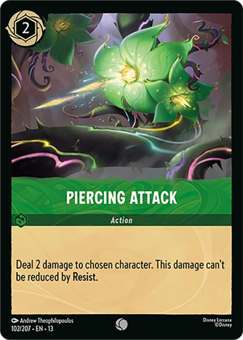 Image for Piercing Attack (102/204) [Attack of the Vine!] {13} - Disney Lorcana