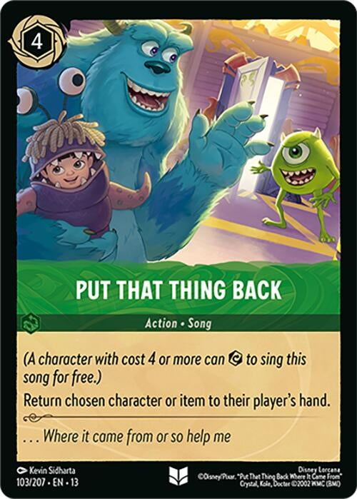 Image for Put That Thing Back (103/204) [Attack of the Vine!] {13} - Disney Lorcana