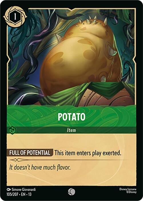 Image for Potato (105/204) [Attack of the Vine!] {13} - Disney Lorcana