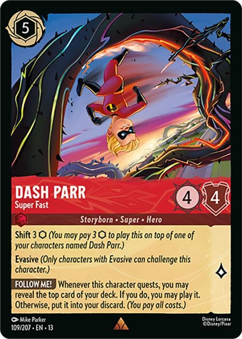 Image for Dash Parr - Super Fast (109/204) [Attack of the Vine!] {13} - Disney Lorcana