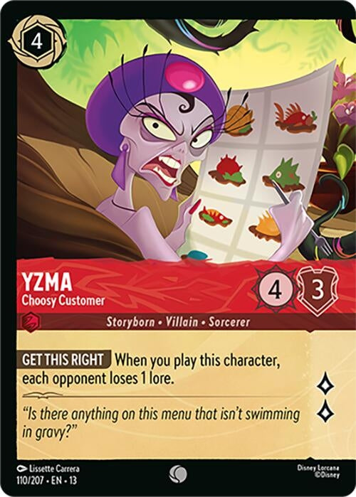 Image for Yzma - Choosy Customer (Foil) (110/204) [Attack of the Vine!] {13} - Disney Lorcana