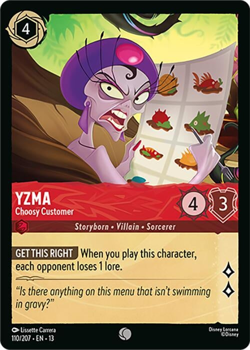 Image for Yzma - Choosy Customer (110/204) [Attack of the Vine!] {13} - Disney Lorcana
