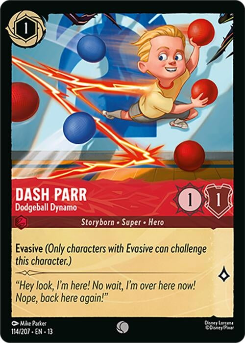 Image for Dash Parr - Dodgeball Dynamo (114/204) [Attack of the Vine!] {13} - Disney Lorcana