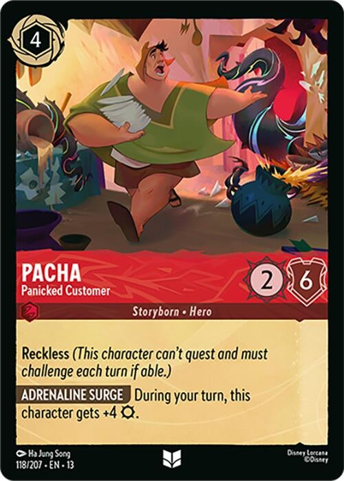 Image for Pacha - Panicked Customer (118/204) [Attack of the Vine!] {13} - Disney Lorcana