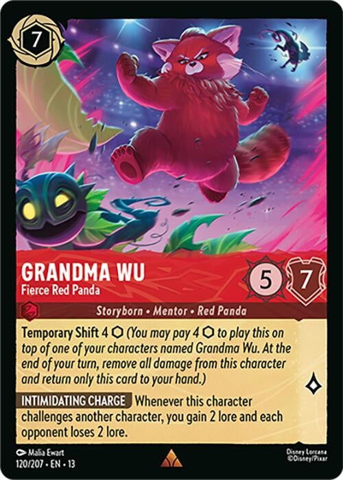 Image for Grandma Wu - Fierce Red Panda (120/204) [Attack of the Vine!] {13} - Disney Lorcana