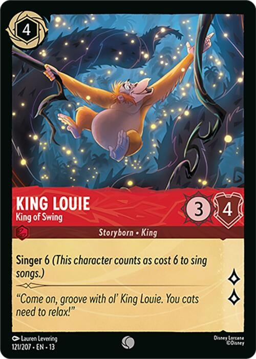 Image for King Louie - King of Swing (121/204) [Attack of the Vine!] {13} - Disney Lorcana