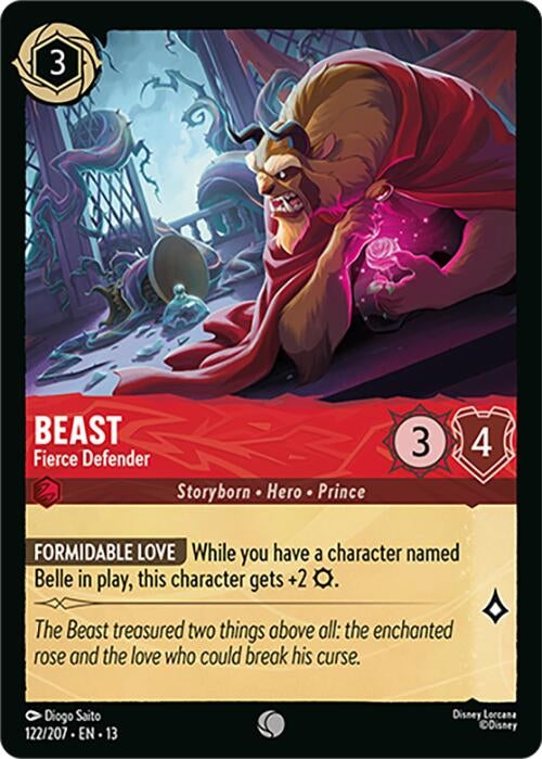 Image for Beast - Fierce Defender (122/204) [Attack of the Vine!] {13} - Disney Lorcana