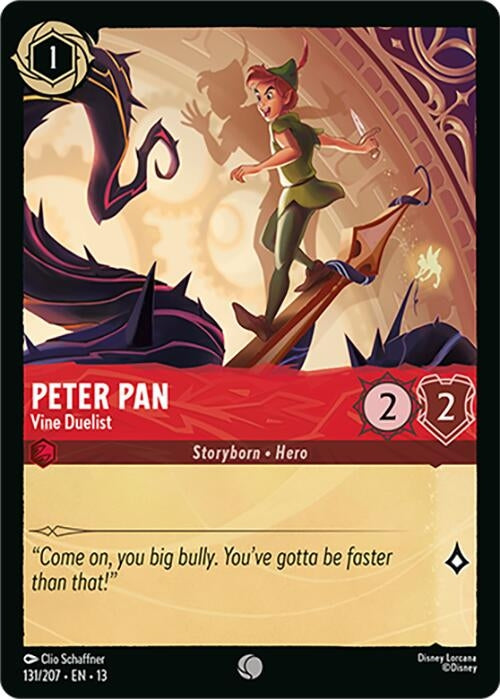 Image for Peter Pan - Vine Duelist (131/204) [Attack of the Vine!] {13} - Disney Lorcana