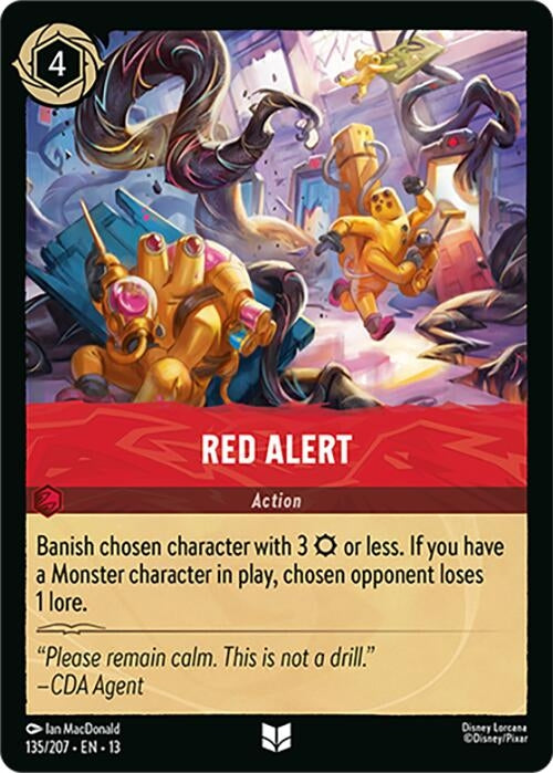 Image for Red Alert (135/204) [Attack of the Vine!] {13} - Disney Lorcana