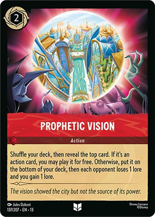 Image for Prophetic Vision (137/204) [Attack of the Vine!] {13} - Disney Lorcana