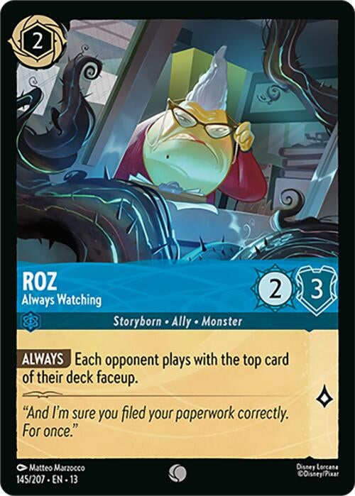 Image for Roz - Always Watching (145/204) [Attack of the Vine!] {13} - Disney Lorcana