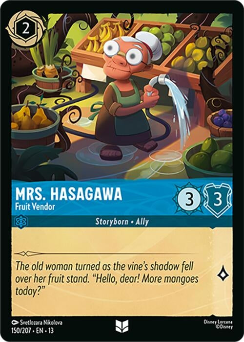 Image for Mrs. Hasagawa - Fruit Vendor (150/204) [Attack of the Vine!] {13} - Disney Lorcana