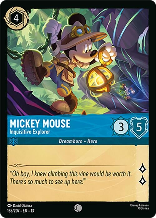 Image for Mickey Mouse - Inquisitive Explorer (155/204) [Attack of the Vine!] {13} - Disney Lorcana