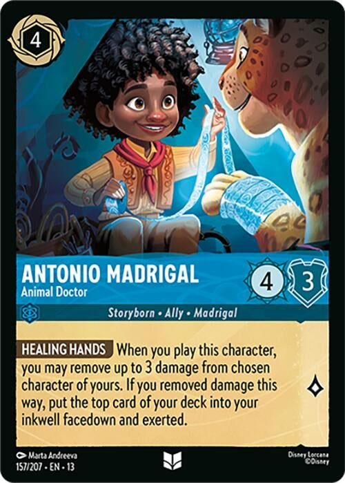 Image for Antonio Madrigal - Animal Doctor (157/204) [Attack of the Vine!] {13} - Disney Lorcana