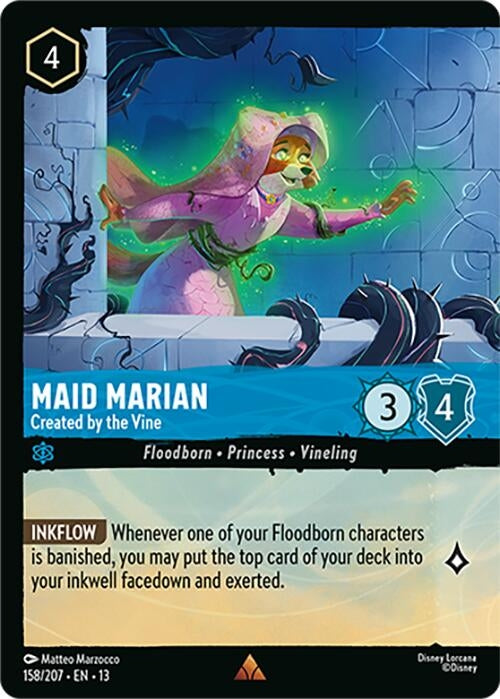 Image for Maid Marian - Created by the Vine (Foil) (158/204) [Attack of the Vine!] {13} - Disney Lorcana