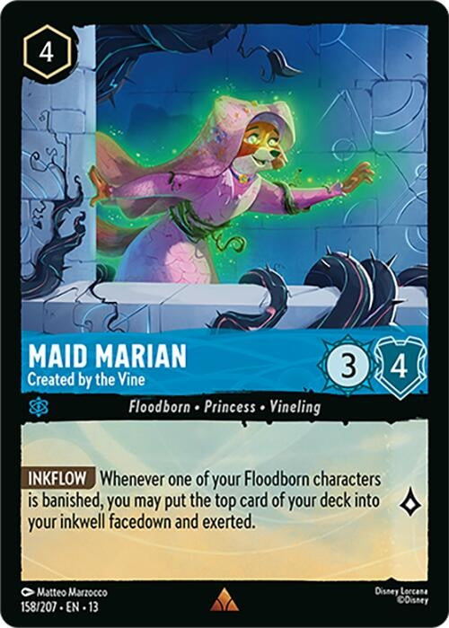 Image for Maid Marian - Created by the Vine (158/204) [Attack of the Vine!] {13} - Disney Lorcana