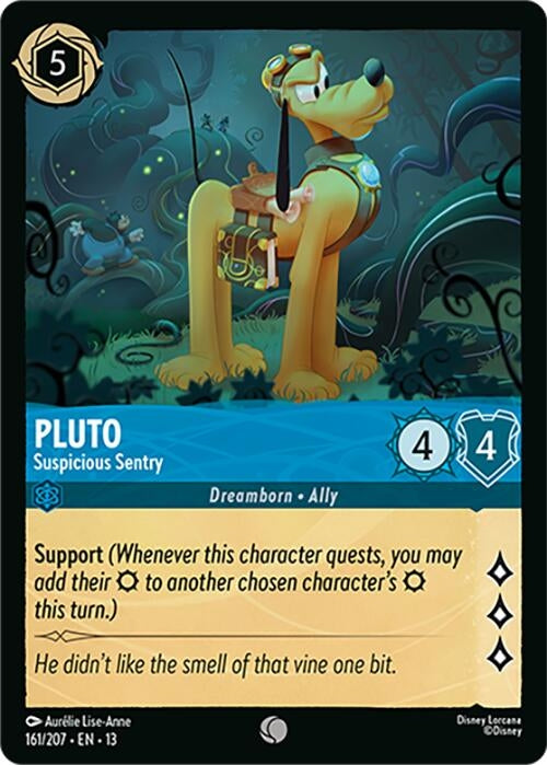 Image for Pluto - Suspicious Sentry (161/204) [Attack of the Vine!] {13} - Disney Lorcana