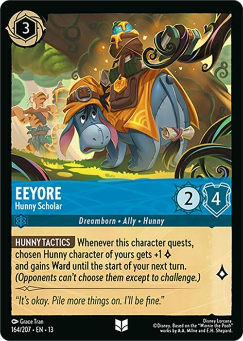 Image for Eeyore - Hunny Scholar (164/204) [Attack of the Vine!] {13} - Disney Lorcana