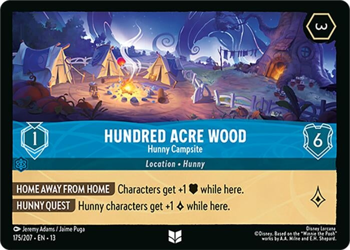 Image for Hundred Acre Wood - Hunny Campsite (175/204) [Attack of the Vine!] {13} - Disney Lorcana