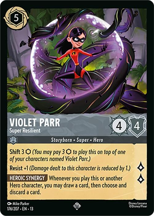 Image for Violet Parr - Super Resilient (176/204) [Attack of the Vine!] {13} - Disney Lorcana
