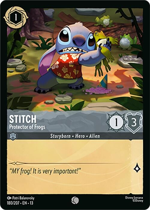 Image for Stitch - Protector of Frogs (180/204) [Attack of the Vine!] {13} - Disney Lorcana