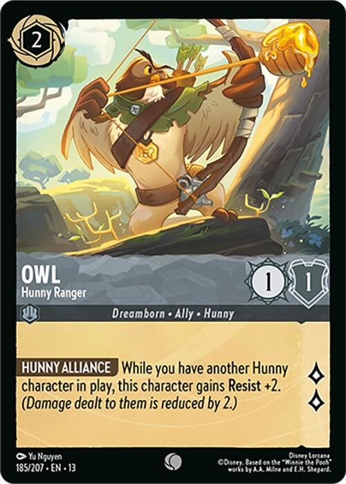 Image for Owl - Hunny Ranger (185/204) [Attack of the Vine!] {13} - Disney Lorcana