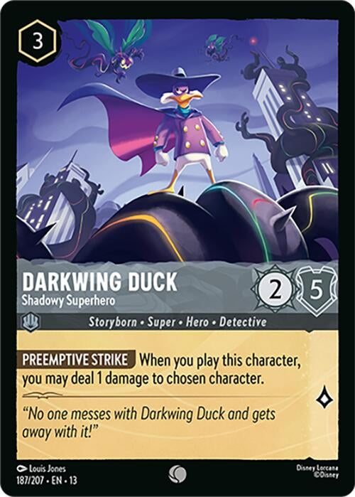 Image for Darkwing Duck - Shadowy Superhero (187/204) [Attack of the Vine!] {13} - Disney Lorcana