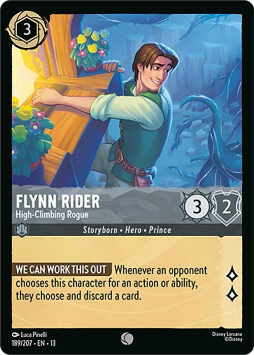 Image for Flynn Rider - High-Climbing Rogue (189/204) [Attack of the Vine!] {13} - Disney Lorcana