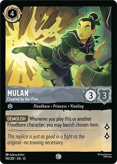 Image for Mulan - Created by the Vine (192/204) [Attack of the Vine!] {13} - Disney Lorcana
