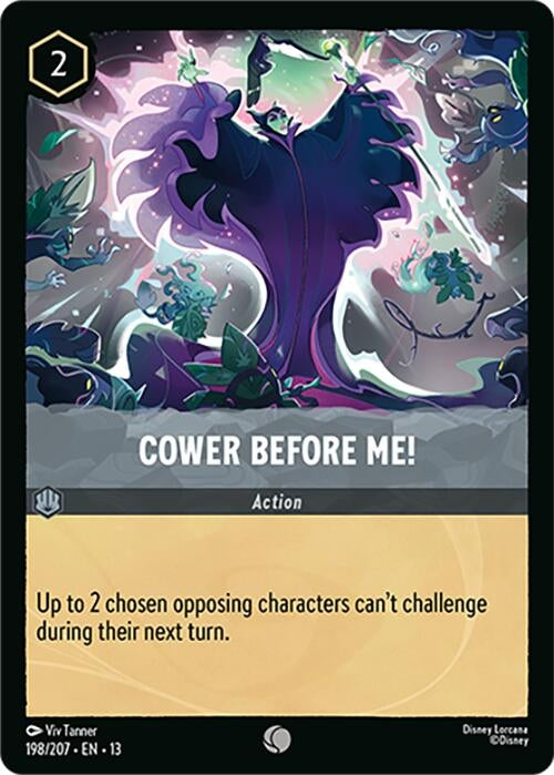 Image for Cower Before Me! (198/204) [Attack of the Vine!] {13} - Disney Lorcana