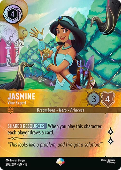 Image for Jasmine - Vine Expert (Epic) (208/204) [Attack of the Vine!] {13} - Disney Lorcana