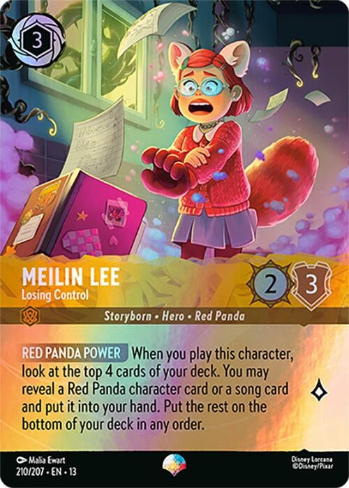 Image for Meilin Lee - Losing Control (Epic) (210/204) [Attack of the Vine!] {13} - Disney Lorcana