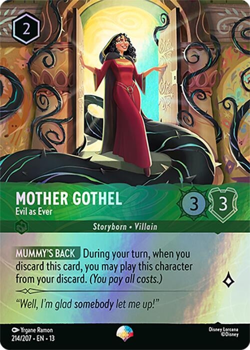 Image for Mother Gothel - Evil as Ever (Epic) (214/204) [Attack of the Vine!] {13} - Disney Lorcana