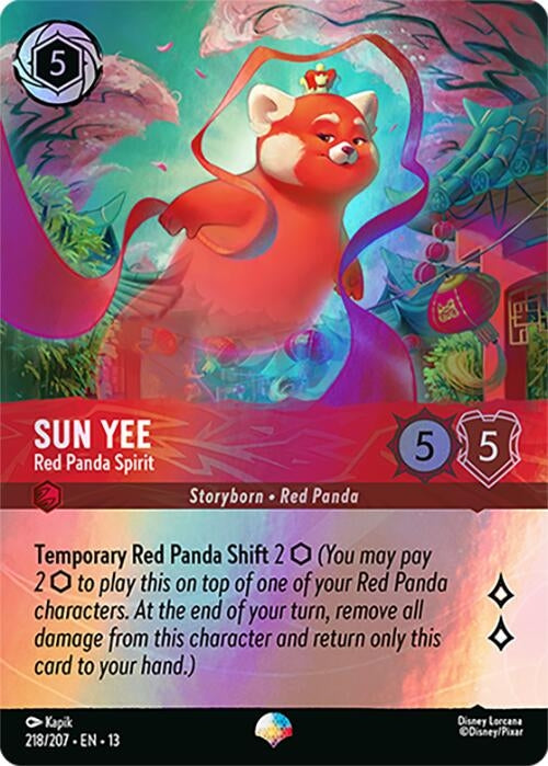 Image for Sun Yee - Red Panda Spirit (Epic) (218/204) [Attack of the Vine!] {13} - Disney Lorcana