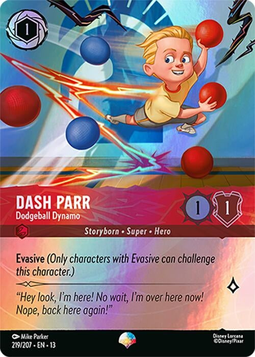 Image for Dash Parr - Dodgeball Dynamo (Epic) (219/204) [Attack of the Vine!] {13} - Disney Lorcana